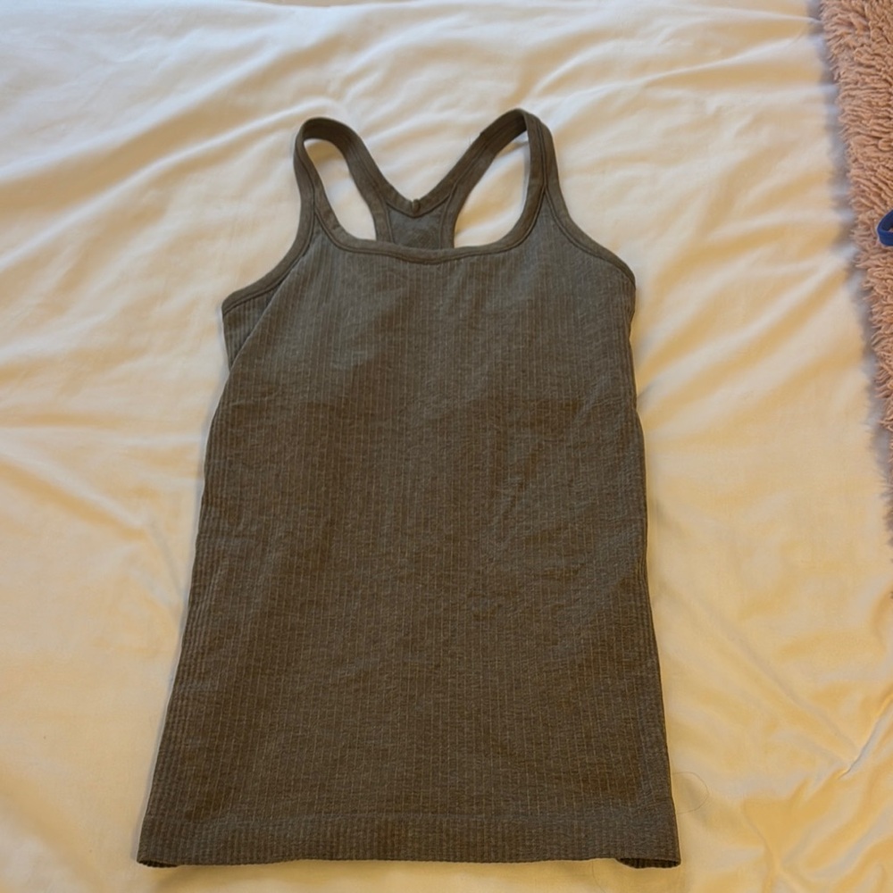 Lululemon Gray Ebb to Street Tank